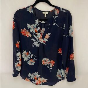 Floral Navy Blouse
